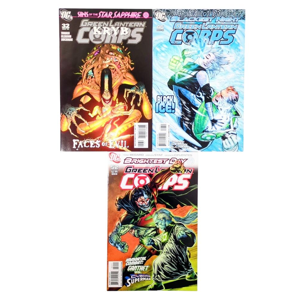Green Lantern Corps Comic Lot 32 46 52 DC Blackest Night Brightest Day 2009-10
